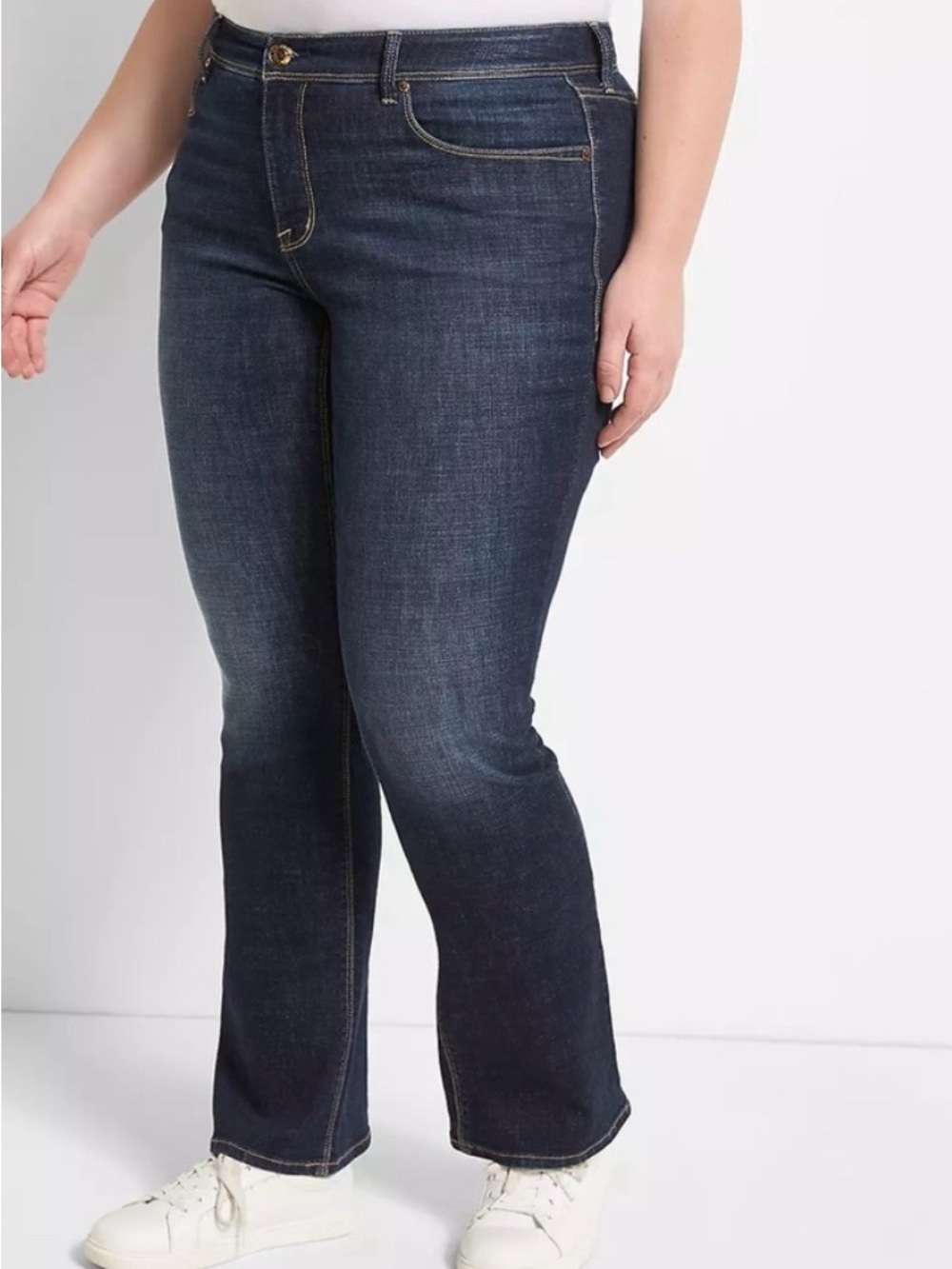 Seven 7 Medium Wash Mid Rise Flare Bootcut Denim Embroidered Western Blue Jeans